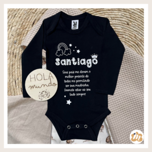 Body con disco de bienvenida