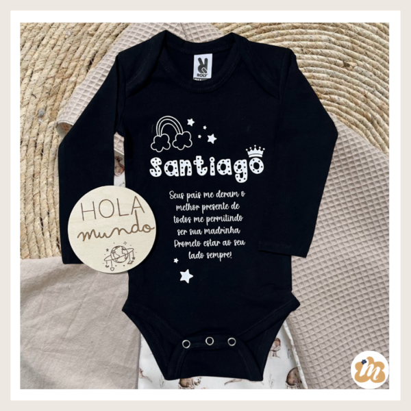 Body con disco de bienvenida