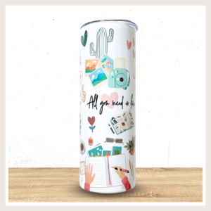 Botella térmica personalizada con pajita