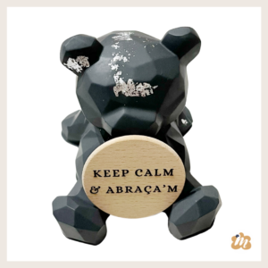 Oso decorativo con disco personalizado