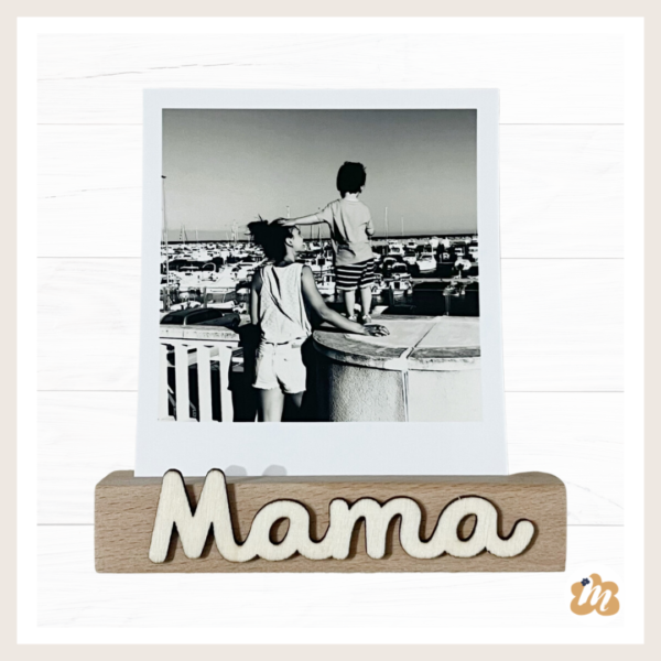 Soporte de madera "mama" con foto