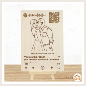 Lámina musical ilustración con caballete