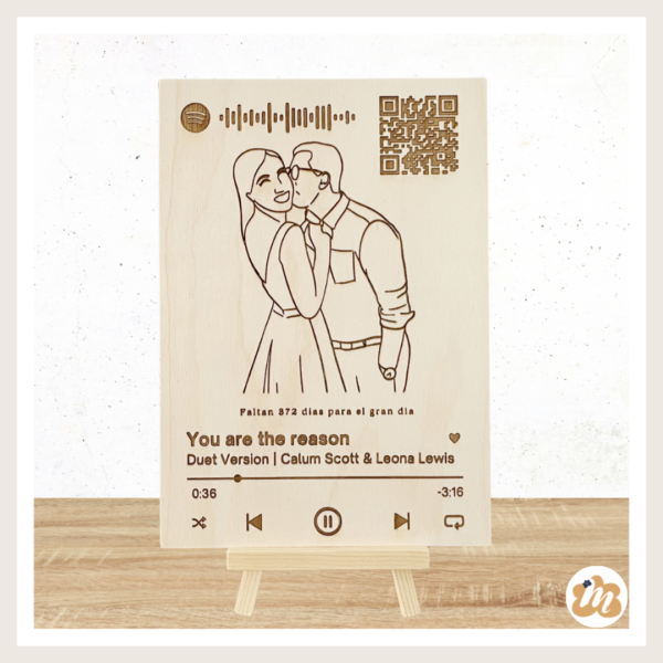 Lámina musical ilustración con caballete