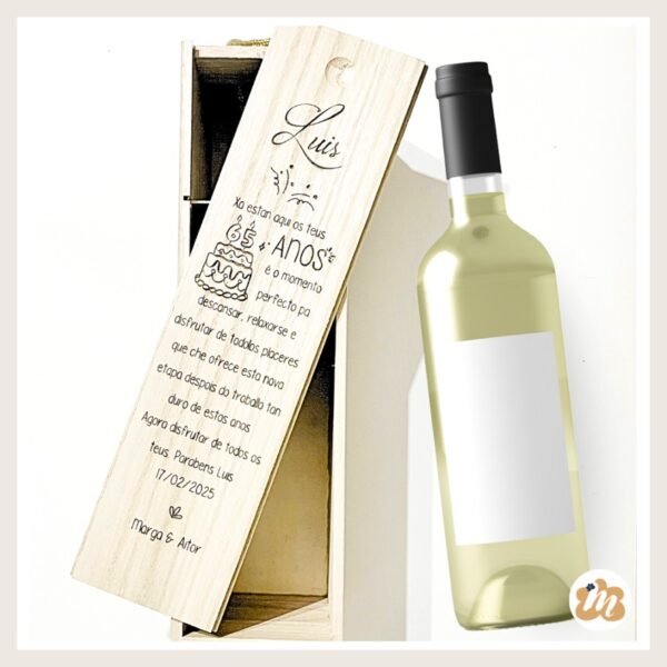 Caja personalizada para botellas