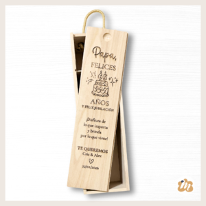 Caja personalizada para botellas